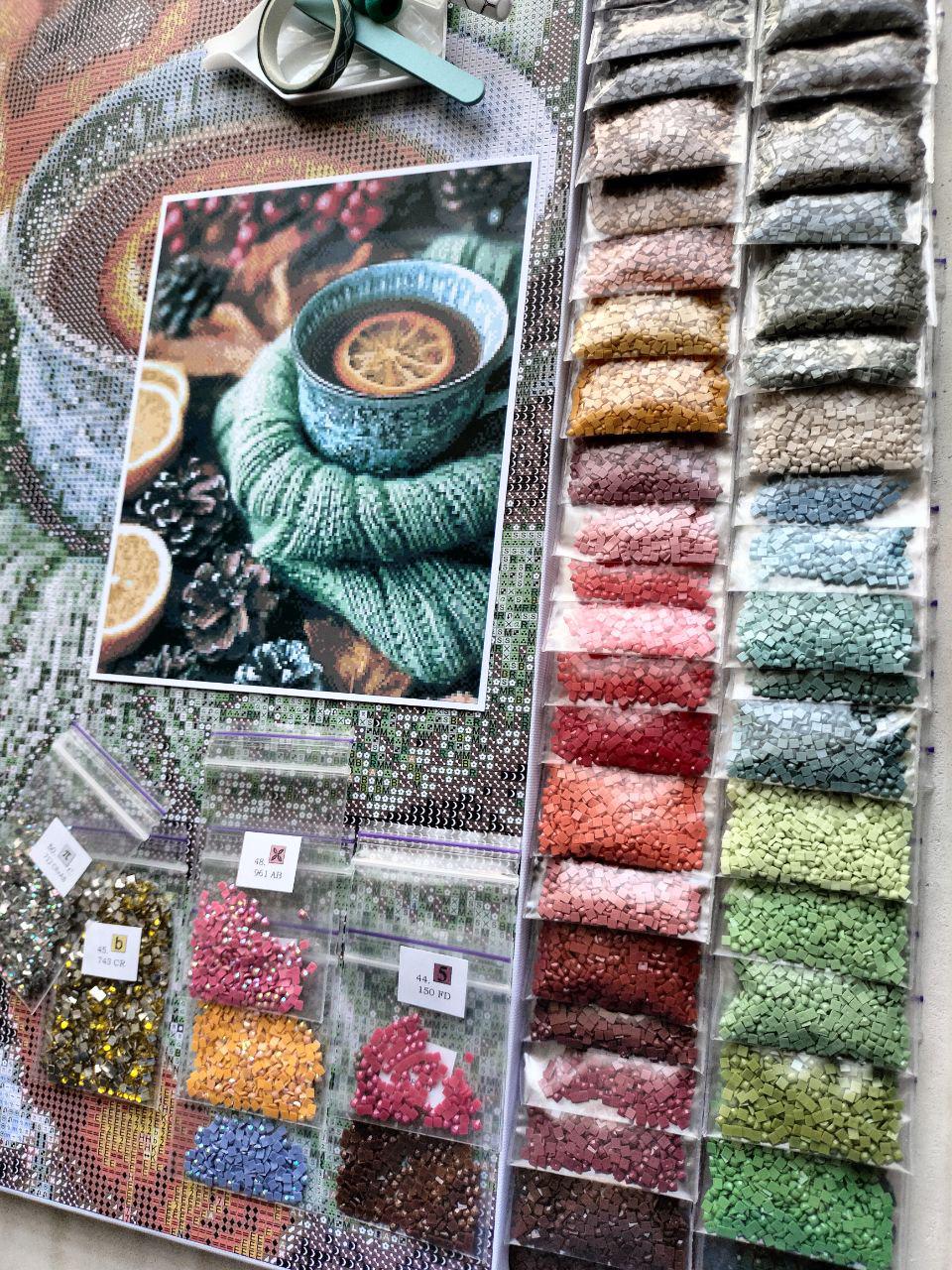 Алмазная мозаика АлМазка Аромат осени квадратные алмазы на подрамнике 40x50 см (АлМ-284) - фото 4 Алмазная мозаика АлМазка Аромат осени квадратные алмазы на подрамнике 40x50 см (АлМ-284) - фото 4