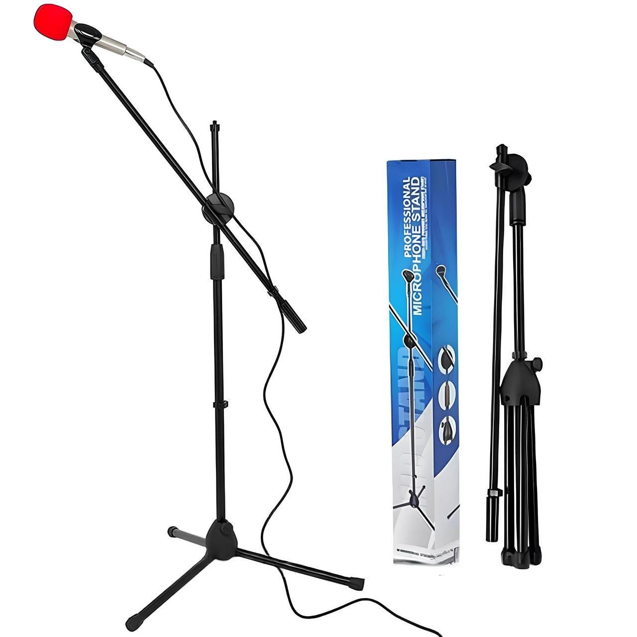 Штатив підлоговий для мікрофона журавель з двома тримачами (2665198763) - фото 2 Штатив підлоговий для мікрофона журавель з двома тримачами (2665198763) - фото 2
