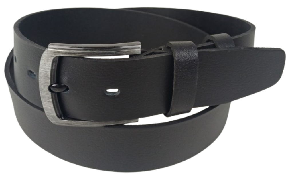 Ремень мужской Skipper кожаный 4,5 см Черный (31267401)