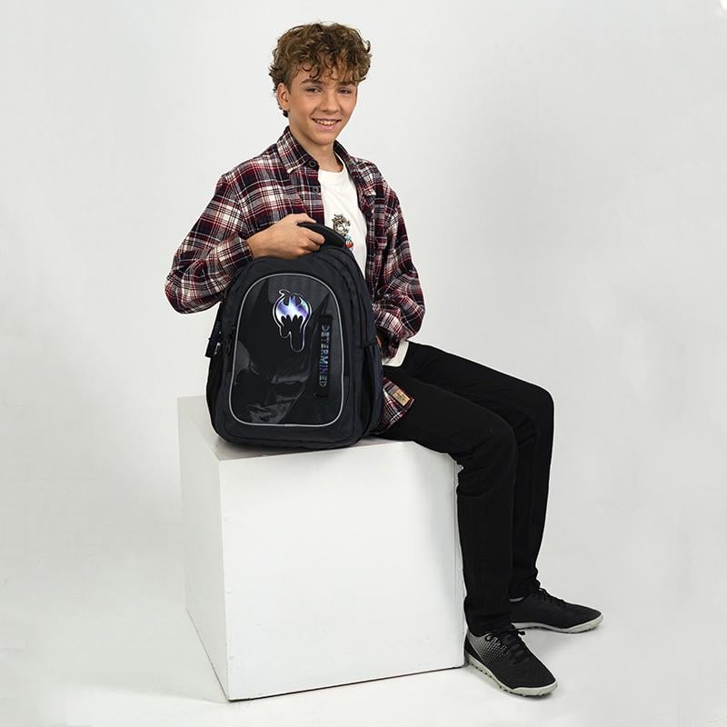 Рюкзак школьный с уплотненной спинкой KITE Education teens DC25-8001L Batman (000995341) - фото 6 Рюкзак школьный с уплотненной спинкой KITE Education teens DC25-8001L Batman (000995341) - фото 6