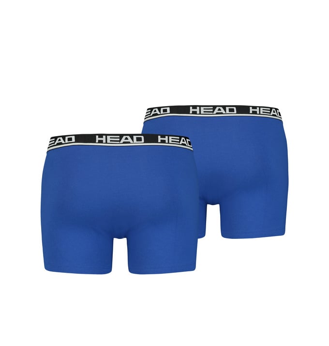 Трусы-боксеры Head Basic Boxer 2P XXL Голубой/Черный (701202741-006 XXL) - фото 2