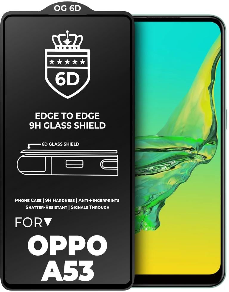 Защитное стекло 6D OG Crown OPPO A53 Black (23777) Защитное стекло 6D OG Crown OPPO A53 Black (23777)