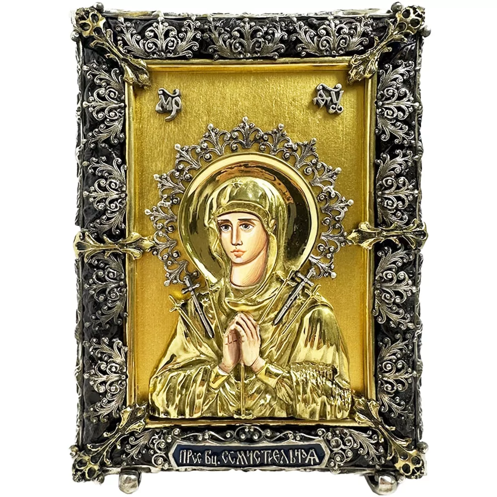 Икона настольная Пресвятая Богородица Семистрельная (101010251)