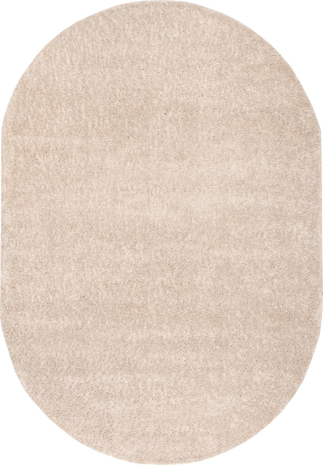 Ковер с длинным ворсом Royal Peru PU01A 1,2x2 м овальный Кремовый (00-00009986)
