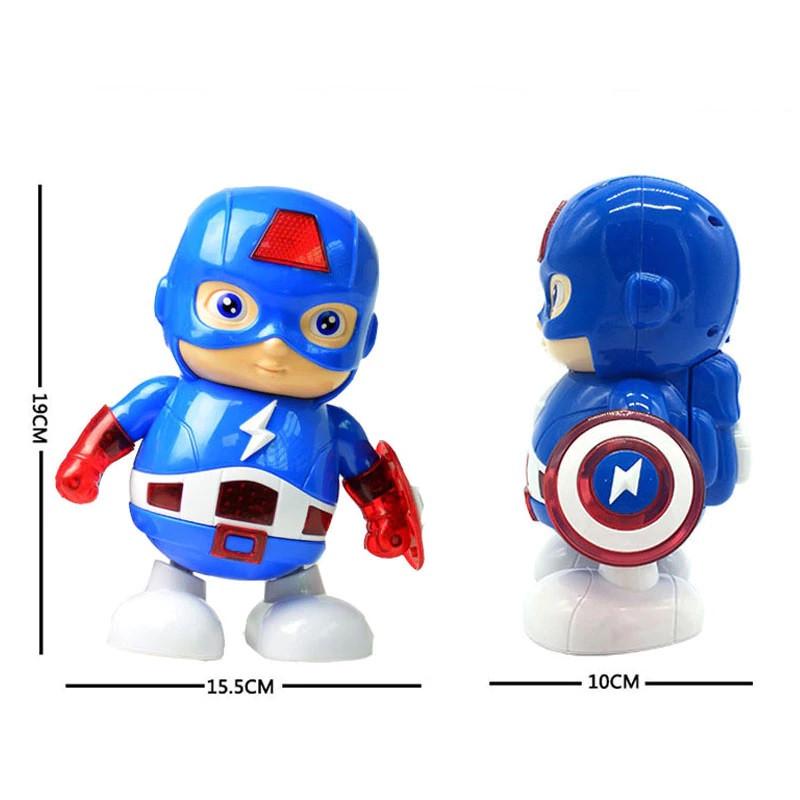 Інтерактивна іграшка SUNROZ Dance Super Hero танцюючий робот Captain America (SUN5725) - фото 4