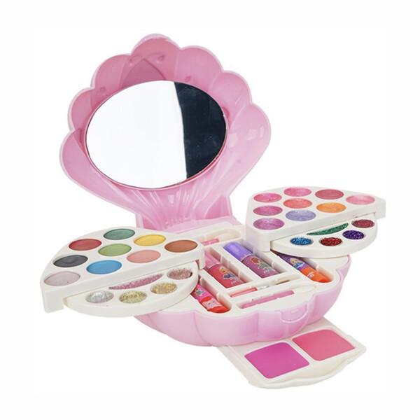 Детская косметика Jia Yue Toys для макияжа в шкатулке-ракушке Розовый (59921)
