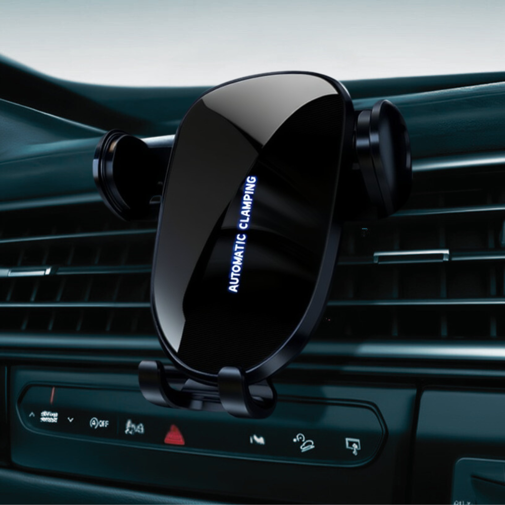 Держатель для телефонов в машину с механической фиксацией смартфона Черный (8G_black)