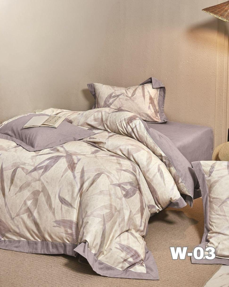 Комплект постільної білизни Viluta Brushed Warm Cotton 03 євро 200х220/50х70 см (1771)