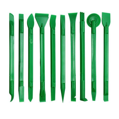 Набір двосторонніх лопаток для розкриття корпусів розбирання електроніки пластик 10 шт. 15 с Green (928118) Набір двосторонніх лопаток для розкриття корпусів розбирання електроніки пластик 10 шт. 15 с Green (928118)