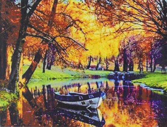 Алмазна мозаїка TK Group Осінній пейзаж 40х30 см (GB70592)