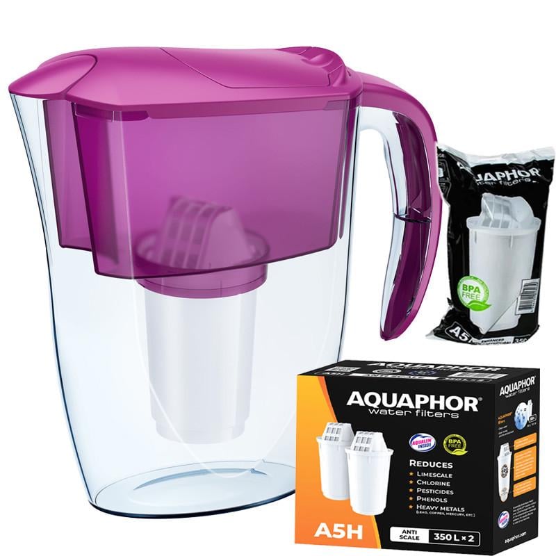 Фільтр-глечик Аквафор Смайл А5 два модулі А5Н жорсткість Цикломен (1772005364)