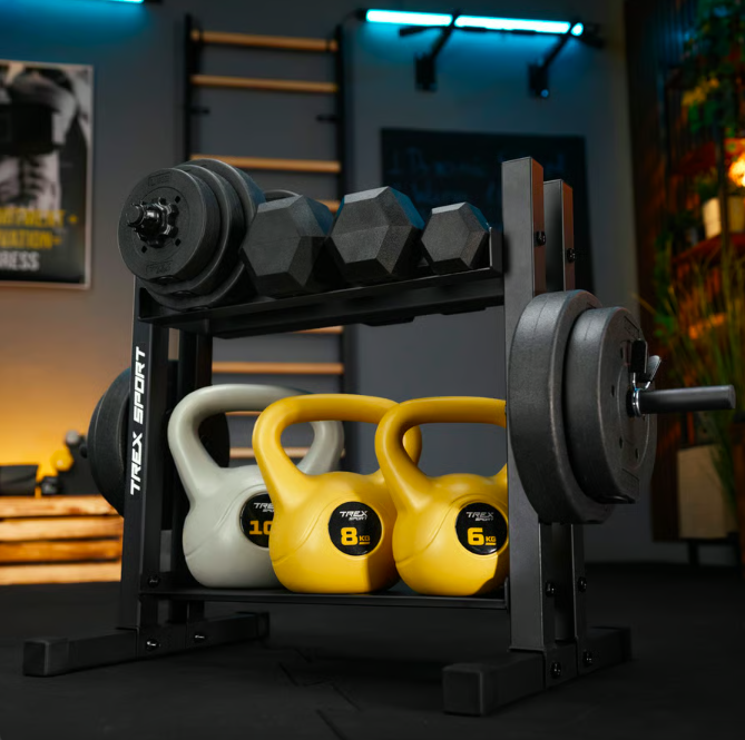 Стійка 2-рівнева TREX Sport TX-045DR для гантелей/дисків/гирь (5092) - фото 3