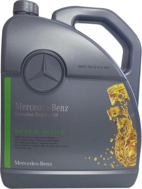 Моторное масло Mercedes-Benz 5W-30 MB 229,51 5 л (38500206)