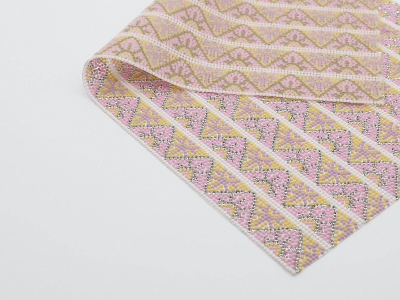 Стразовое клеевое полотно полосками 2,5 см на силиконовой основе 40х24 см Разноцветный (1149574104)