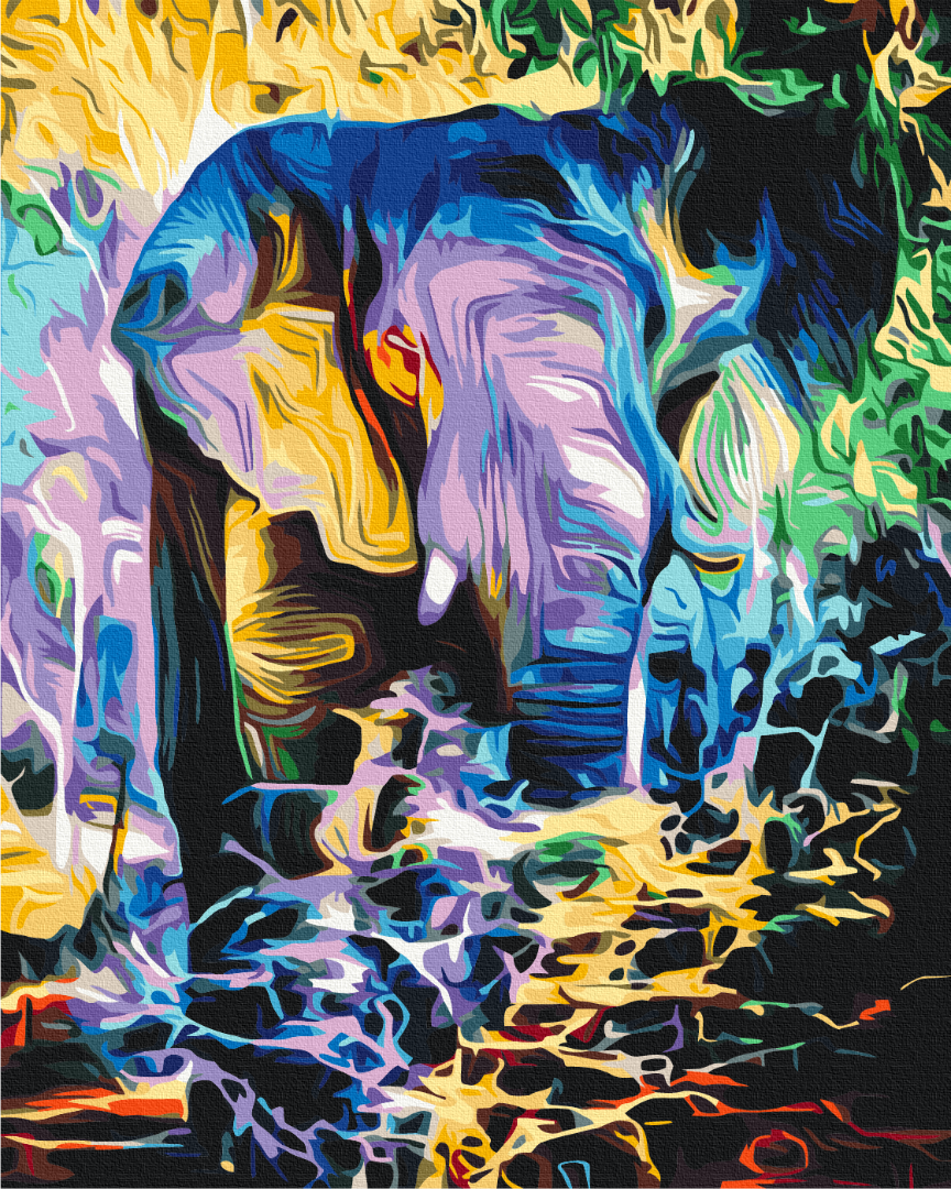 Картина по номерам Brushme Радужная Африка 48x60 см (BS52228L)