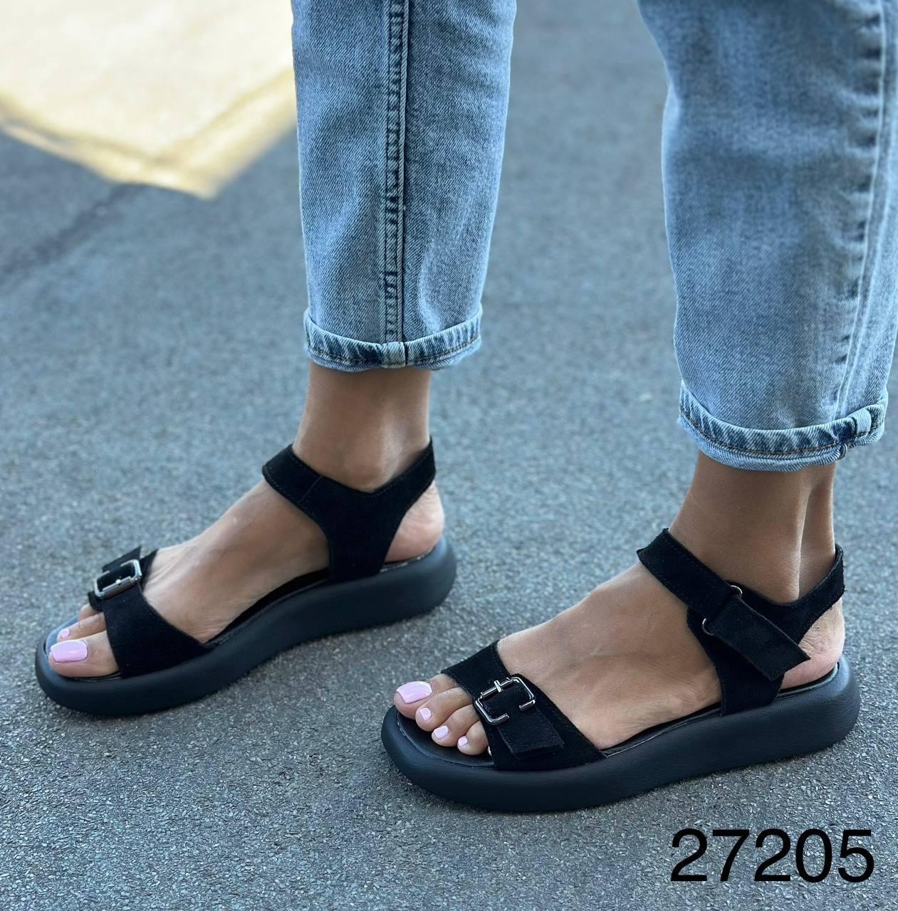 Босоножки женские премиум р. 36 Черный (27205) - фото 8 Босоножки женские премиум р. 36 Черный (27205) - фото 8