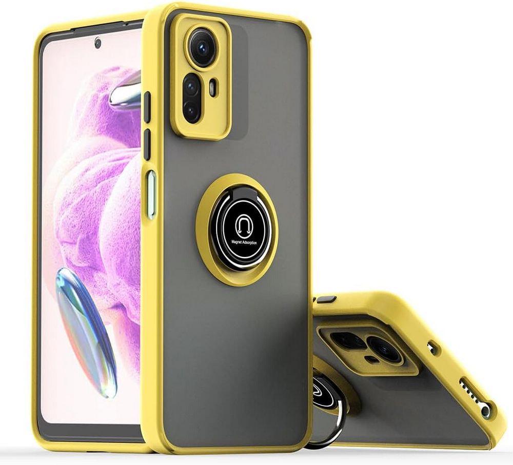 Защитный чехол MatteLuxe Xiaomi Redmi Note 12S (с кольцом) Yellow (34251-0A)