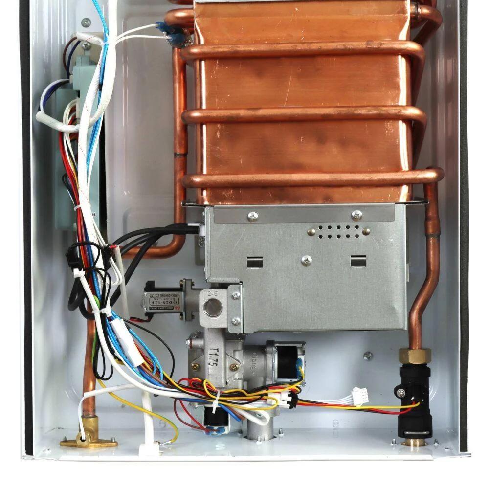 Колонка газова турбована Piramida 24 PG-24B з димоходом мідний теплообмінник 24 кВт Білий (PG-24B) - фото 6