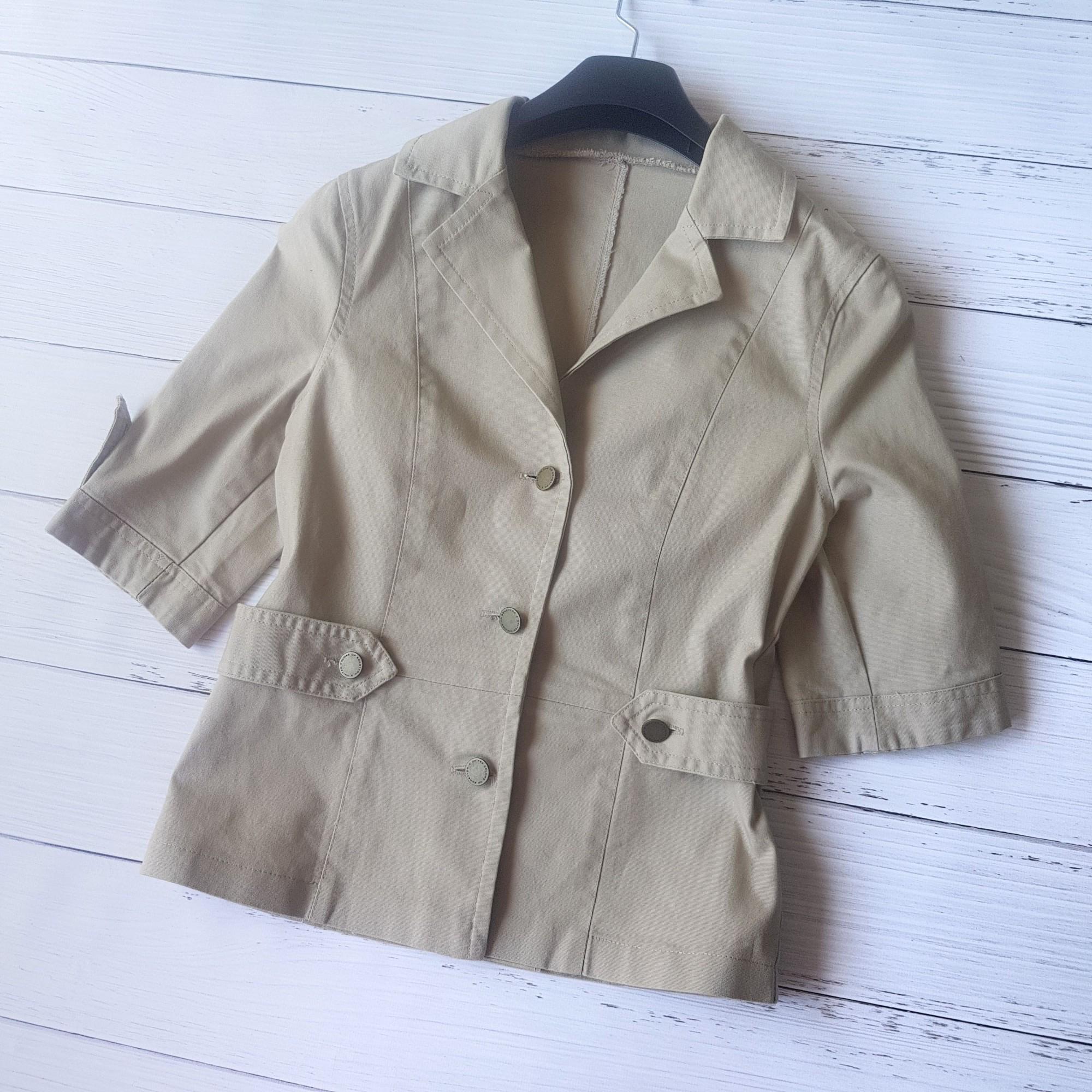 Пиджак на пуговицах G&N 8434 S Бежевый (42) - фото 4