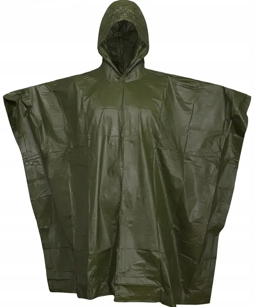 Плащ-дощовик Mil-Tec Poncho Vinyl водонепроникний туристичний з капюшоном one size (39159381)