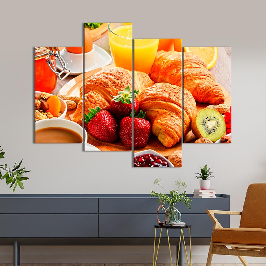 Настенний декор Яркие продукты на завтрак 89x56 см (A298-4)