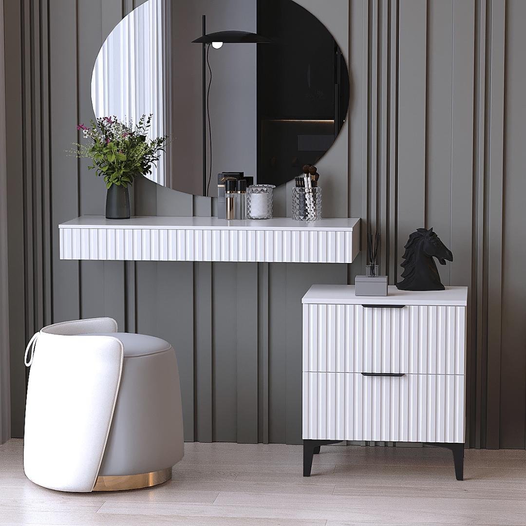 Туалетный столик с тумбой DiPortes Кс-11_K-25 Саванна Белый матовый (00490-01166) - фото 1 Туалетный столик с тумбой DiPortes Кс-11_K-25 Саванна Белый матовый (00490-01166) - фото 1