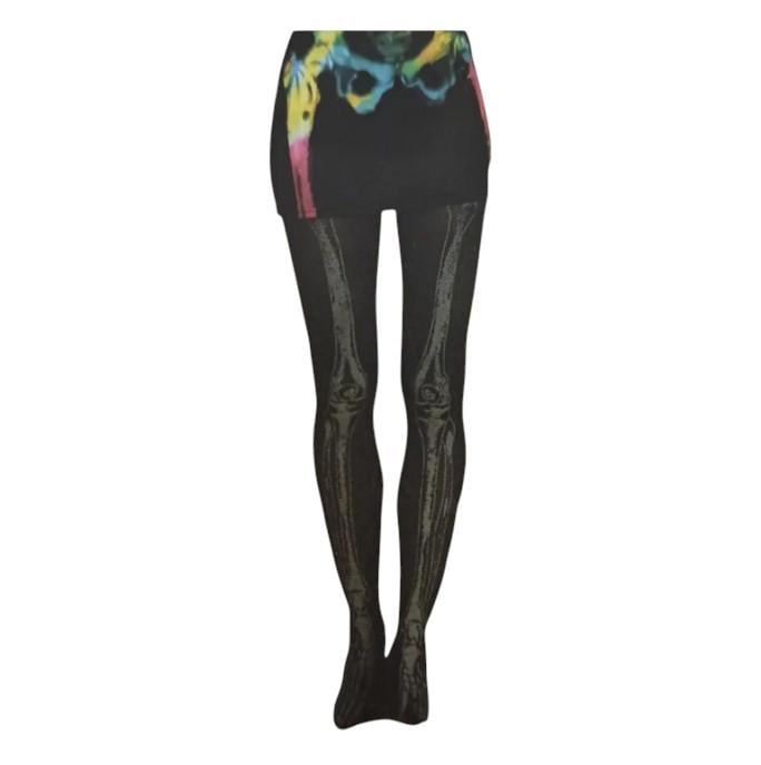 Колготки на Хэллоуин фосфорные 40 den р. 42-44 Черный (28725231)