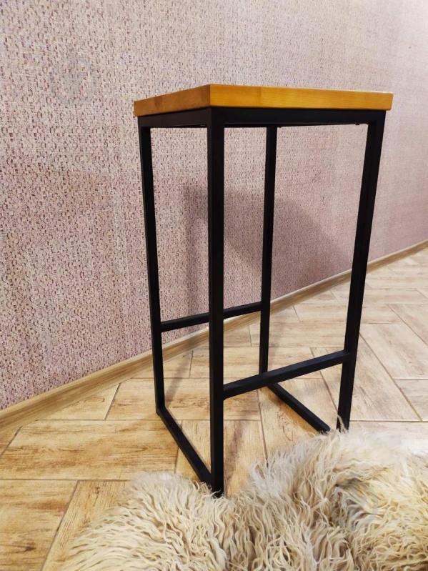 Барный стул GoodsMetall из металла в стиле ЛОФТ 750х350х350 БС11
