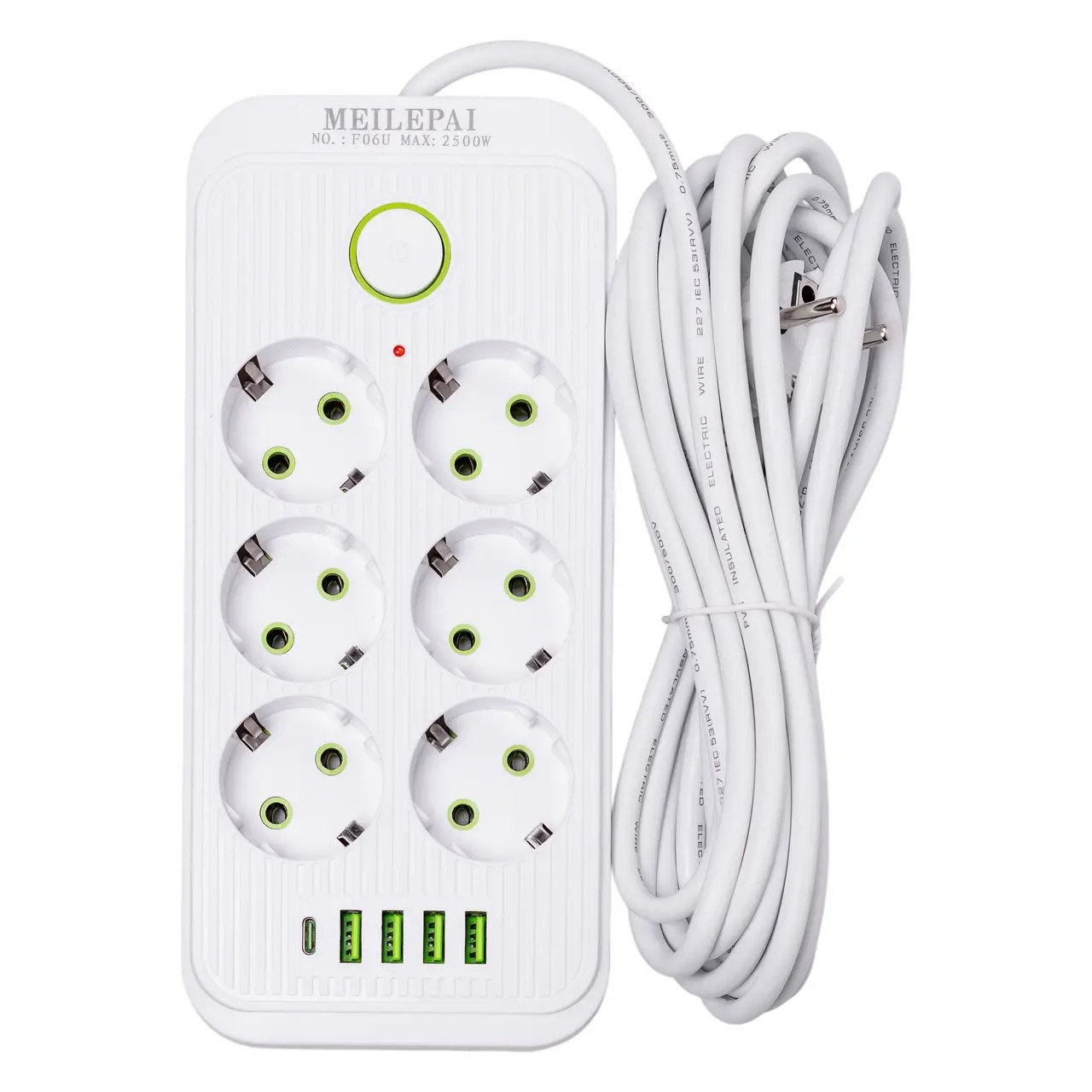 Подовжувач SMART із заземленням і USB 5 м (87c675da) - фото 7 Подовжувач SMART із заземленням і USB 5 м (87c675da) - фото 7