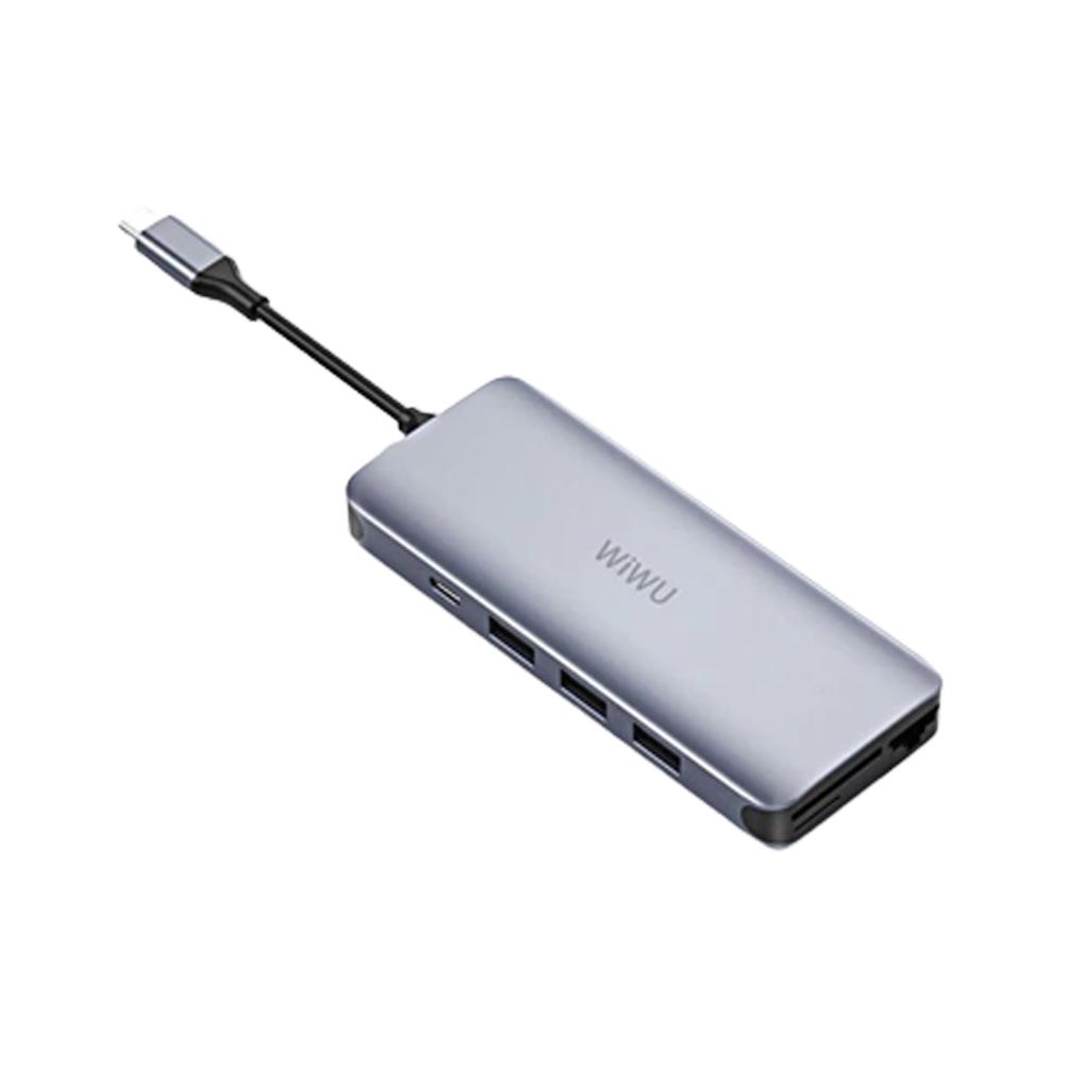 USB-хаб WIWU Alpha Type-C 12в1 Gray
