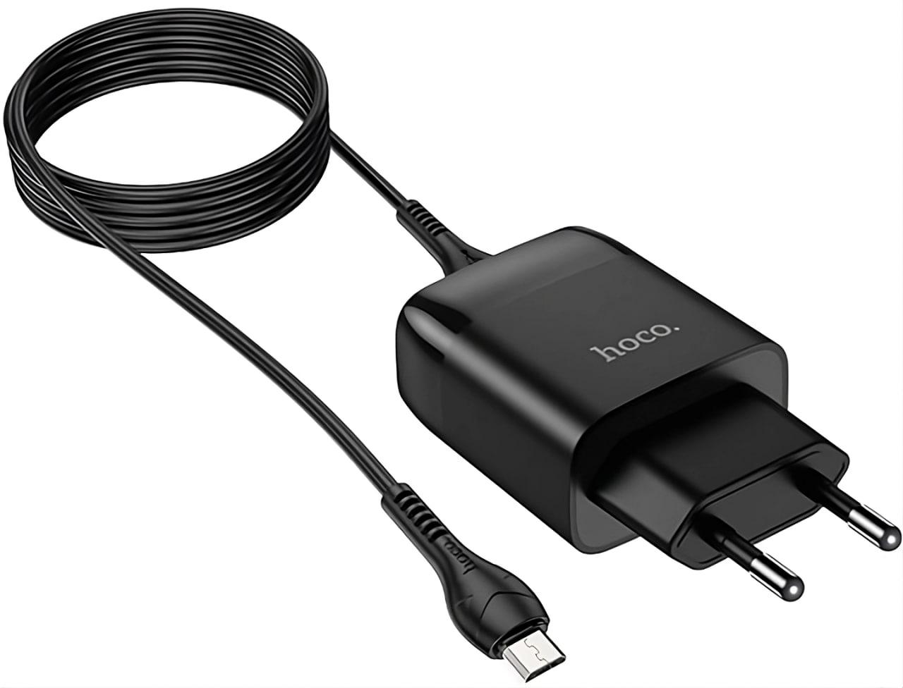Зарядний пристрій мережевий Hoco C72Q Micro USB QC3.0 1 порт 3,0A 18 Вт Чорний (28119756)