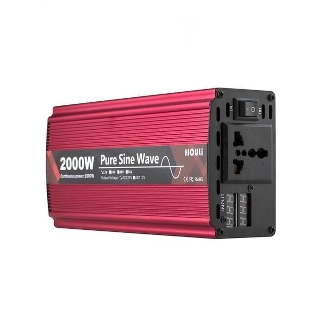 Автомобільний перетворювач напруги Power Inverter 12-220V 2000W (1-4-3669)