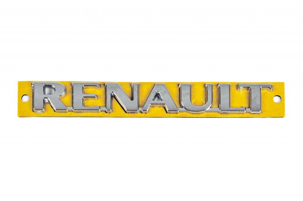 Надпись Renault 5255A Davs Auto для Renault Clio III 2005-2012 гг. abs-пластик Хром