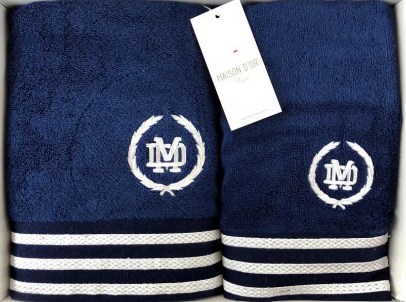 Полотенца Maison d'or Delon Navy/White (2000022279111)