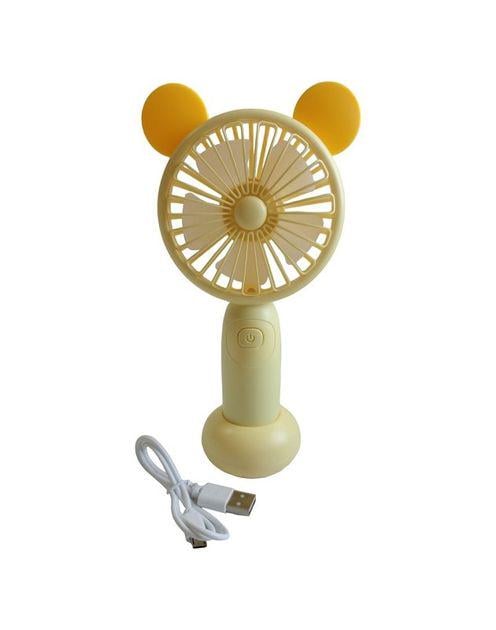 Вентилятор FAN с подсветкой и USB-зарядкой Желтый (SQ-2165)