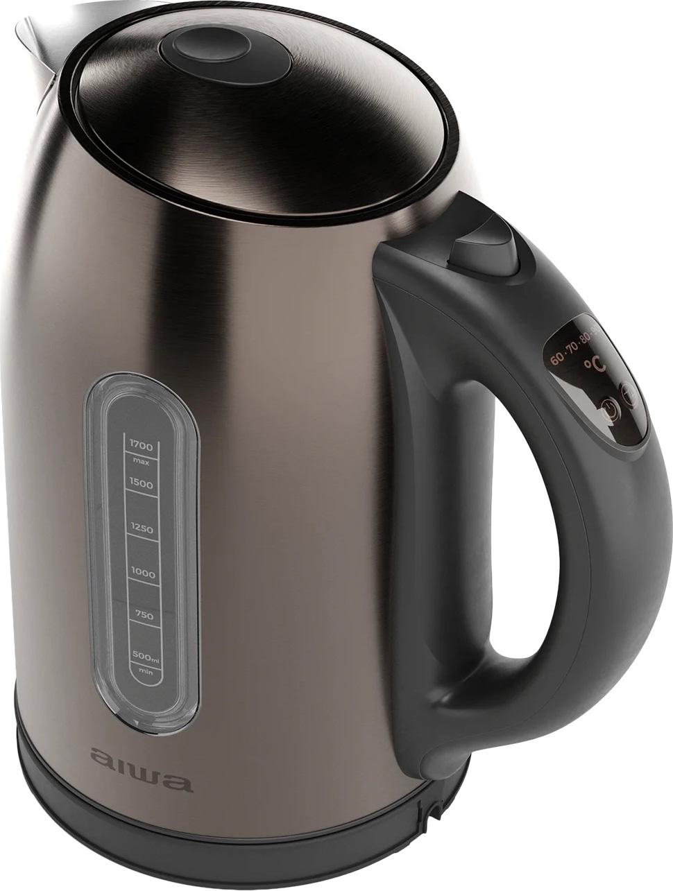 Електрочайник AIWA KAWAKO AKT-3000D нержавіюча сталь цифрове керування 1,7 л 2200 Вт (0973bf9f) - фото 2 Електрочайник AIWA KAWAKO AKT-3000D нержавіюча сталь цифрове керування 1,7 л 2200 Вт (0973bf9f) - фото 2