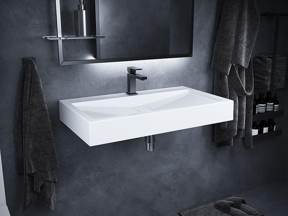 Умивальник підвісний Luxor Tor 80 см (689) - фото 3