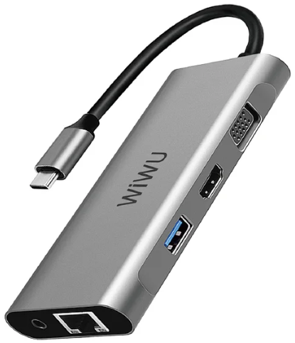 USB-Хаб WIWU Alpha A11312H USB-C Hub 10-in-1 Type-C Docking Station (59393)