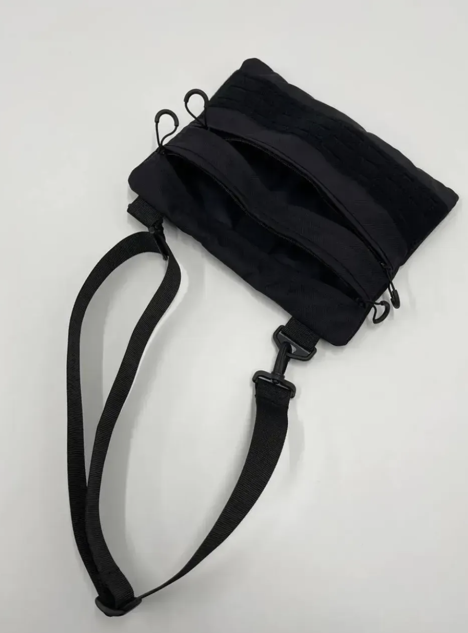 Сумка через плечо XL 35x28 см Черный (S-B-2) - фото 2 Сумка через плечо XL 35x28 см Черный (S-B-2) - фото 2