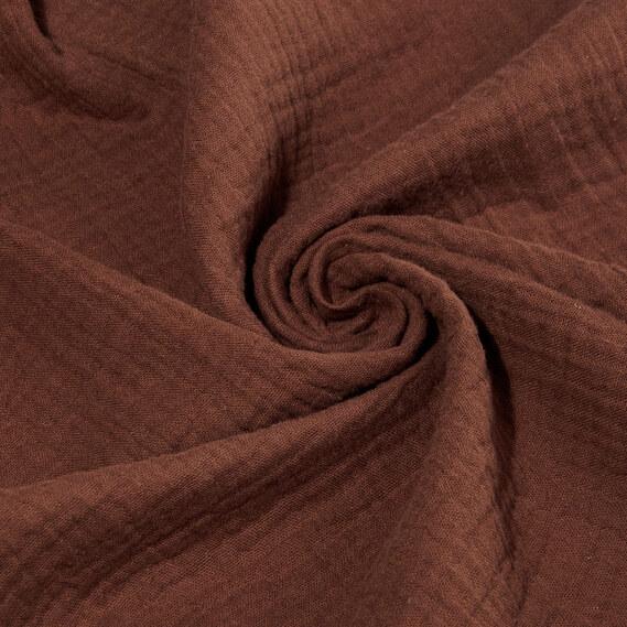 Ткань плательная IDEIA Муслин крэш 1,35 м Коричневый (2200004223957)
