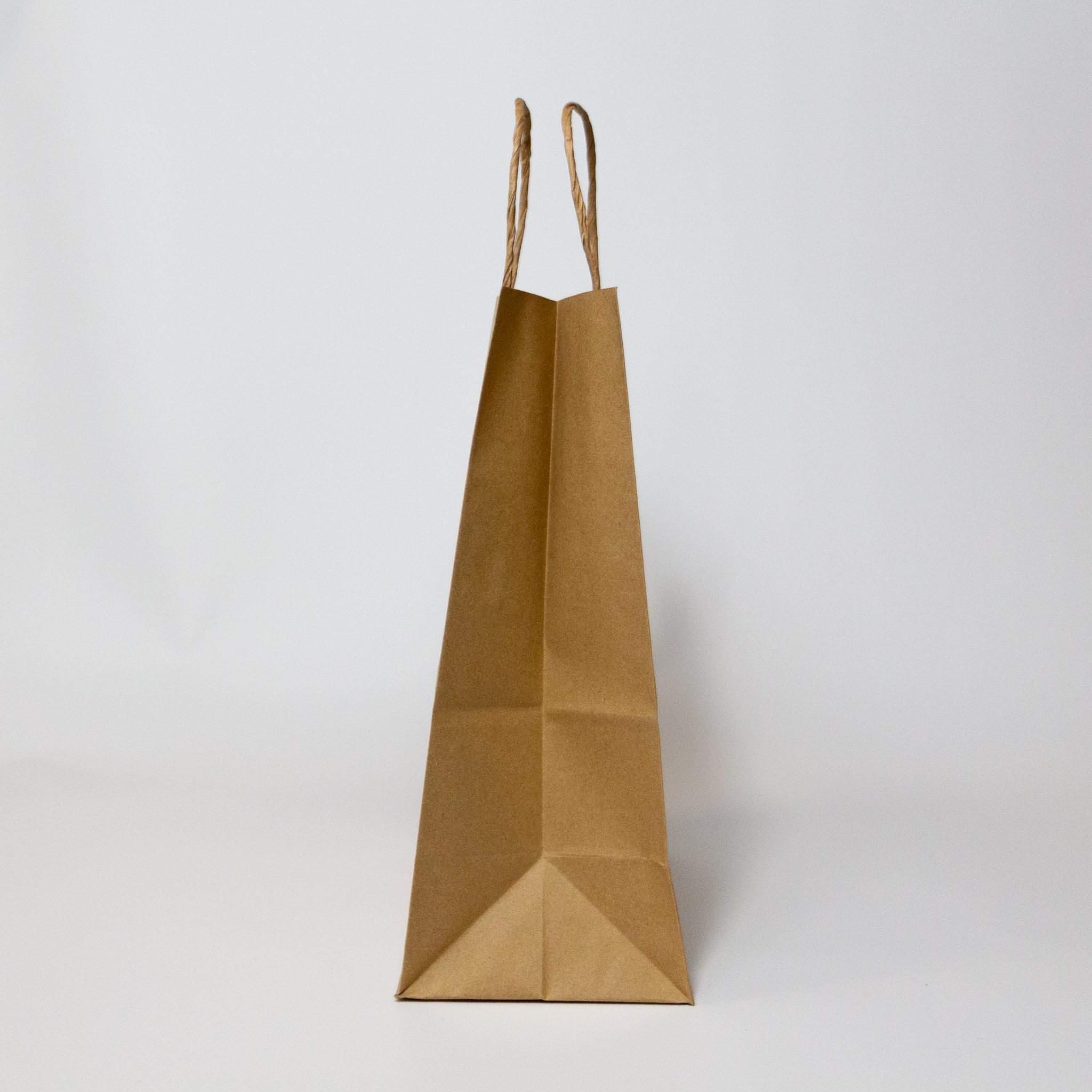 Пакет бумажный крафт с витыми ручками 220х120х290 мм 50 шт. - фото 8 Пакет бумажный крафт с витыми ручками 220х120х290 мм 50 шт. - фото 8