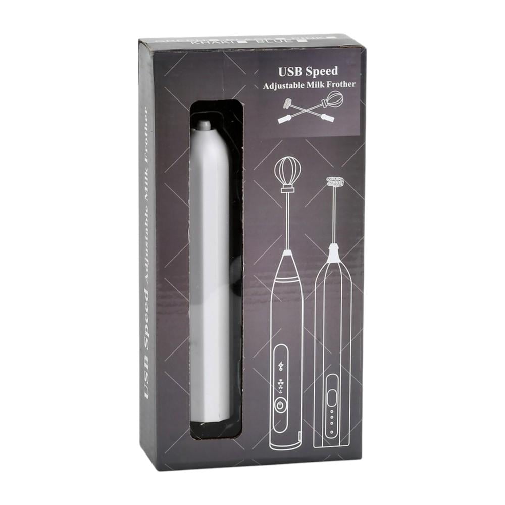 Капучинатор ручний R97087 USB 1200 mAh 14х3 см Білий (34187986)