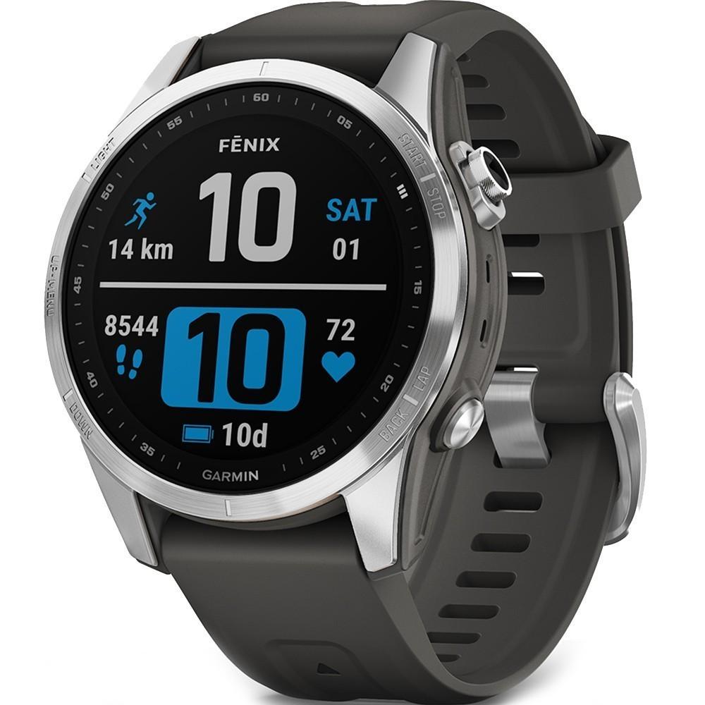 Смарт-годинник Garmin fеnix 7S Silver with Graphite band (010-02539-01) Смарт-годинник Garmin fеnix 7S Silver with Graphite band (010-02539-01)
