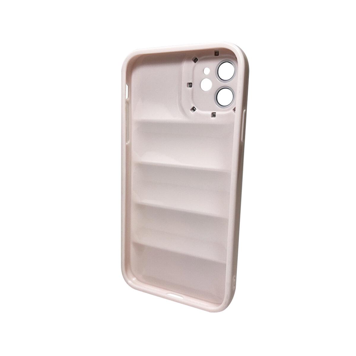 Противоударный чехол для Apple iPhone 12 Down Jacket Frame / Pink - фото 2