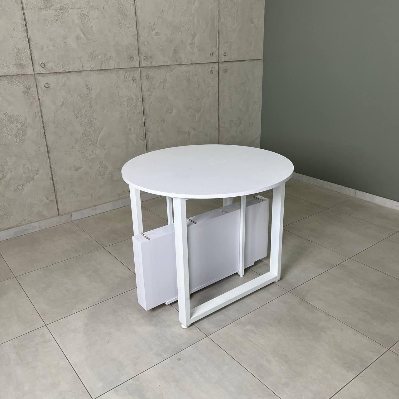 Стол кухонный LONG ПВХ УТП019242 раздвижной 3,5 м Loft Белая аляска/Белый мет - фото 6 Стол кухонный LONG ПВХ УТП019242 раздвижной 3,5 м Loft Белая аляска/Белый мет - фото 6