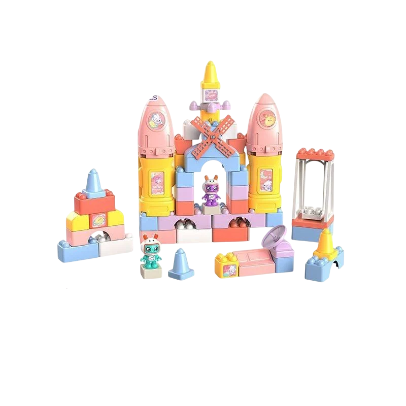 Конструктор детский Космический центр 68 деталей/фигурки космонавтов Multicolor (164923)