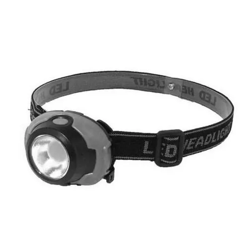 Фонарик налобный на батарейках 1801 COB (3912)