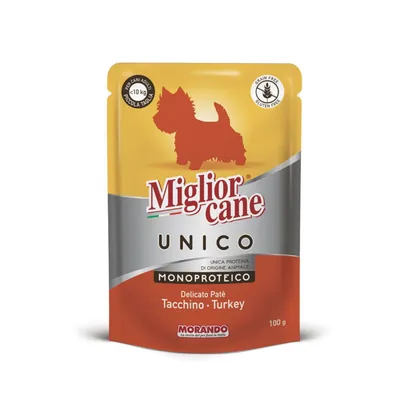 Корм вологий для собак Morando Migliorcane UNICO паштет з індички 100 г (2453)