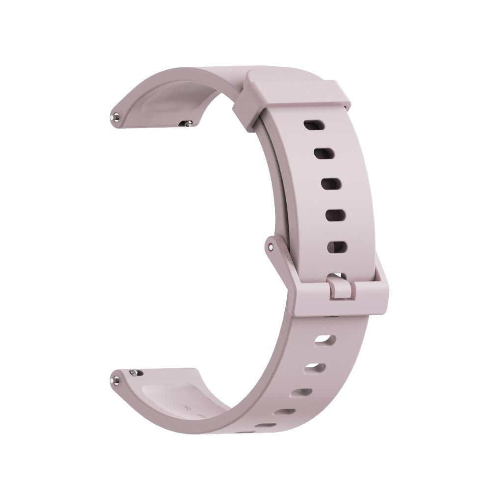 Ремешок для смарт-часов MiJobs Light силиконовый для Amazfit Bip Lite S U 20 мм Бежевый/Розовый (1870P)
