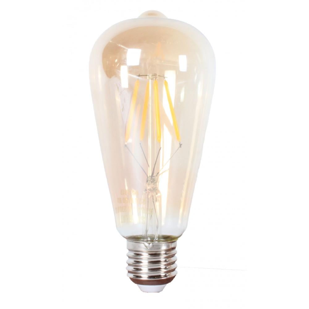 Лампа LED Эдисона ST64 4W 2700 К желтое стекло (JLST64-4W)